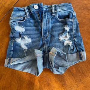 Blue ripped American eagle jeans